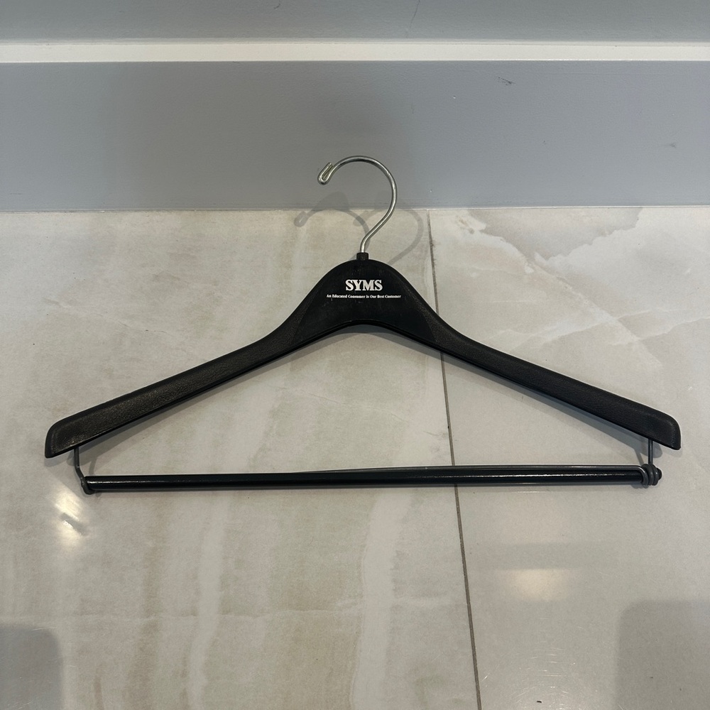 Rare Collectible SYMS Hanger “An Educated Consumer Is Our Best Customer”